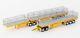 Drake Maxitrans Freighter B Double & Road Train Trailer Set Yellow Scale 150