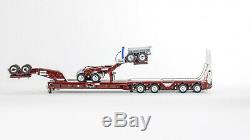 Drake ZT09182 AUSTRALIAN Drake 2x8 Dolly & 4x8 Trailer Burgundy Scale 150