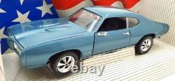 Ertl 1/18 Scale Diecast 7466 1969 Pontiac GTO Blue