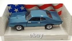 Ertl 1/18 Scale Diecast 7466 1969 Pontiac GTO Blue