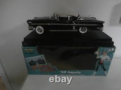 Ertl American Muscle 1/18 Scale Die-cast 1958 Black Chevrolet Impala In Box Rare