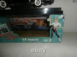 Ertl American Muscle 1/18 Scale Die-cast 1958 Black Chevrolet Impala In Box Rare