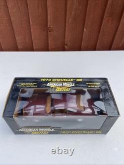 Ertl American Muscle 1/18 Scale Diecast 1970 Chevrolet Chevelle SS Burgundy Rare