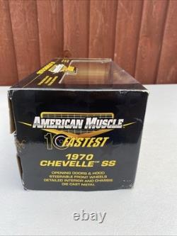 Ertl American Muscle 1/18 Scale Diecast 1970 Chevrolet Chevelle SS Burgundy Rare