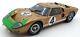 Exoto 1/18 Scale Diecast 18046 Ford Gt40 Mkii 1966 Le Mans #4 Gold