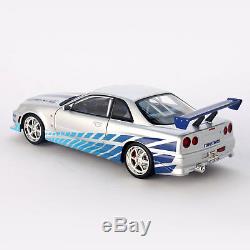 Fast & Furious Brian's 1999 Nissan Skyline GT-R R34 118 Scale Diecast Car Model