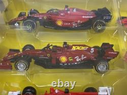 Ferrari Formula 1 Set of 7 Cars with Display Stand 143 Scale Bburago 36864