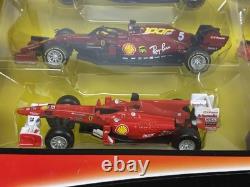 Ferrari Formula 1 Set of 7 Cars with Display Stand 143 Scale Bburago 36864