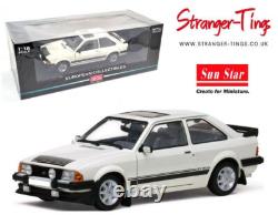 Ford Escort RS1600i 1984 Diamond White SunStar 1/18 Scale Diecast H4997R