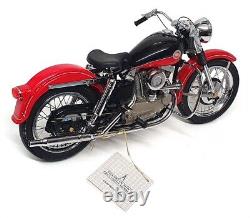Franklin Mint 1/10 Scale B11TQ07 1957 Harley Davidson XL Speedster Red/Black