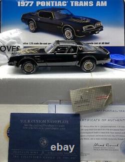 Franklin Mint 1/24 Scale Pontiac Trans Am Smokey And The Bandit RARE RARE