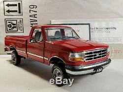 Franklin Mint 1996 Ford F-150 Pickup Truck Red 124 Scale Diecast Model withHitch