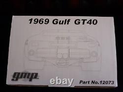 GMP 1/12 Scale Diecast 12073, Ford GT40 Gulf 1969 #6 Never removed from box