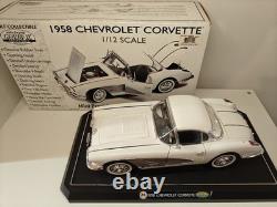 Gearbox Collectible 1958 White Chevrolet Corvette Vehicle 1/12 Scale Rare