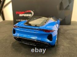 Genuine Official Lotus Emira 1/18 Scale Model By Top Speed Models Seneca Blue