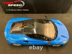 Genuine Official Lotus Emira 1/18 Scale Model By Top Speed Models Seneca Blue