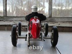 Gilbow Miller Race Car Tin Metal Clockwork Windup 18 Scale Cox Style Indy Racer