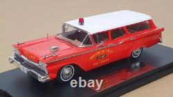Goldvarg 1/43 Scale GC-091C 1959 Ford Country Squire Fire Chief Red/White