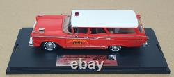 Goldvarg 1/43 Scale GC-091C 1959 Ford Country Squire Fire Chief Red/White