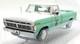 Greenlight 1/18 Scale 13636 1975 Ford F-100 With Smokey Bear Figure Turquoise