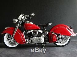 Guiloy 1948 Indian Chief Motorcycle 16 Scale Model Bike Collection