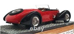 Heco Miniatures 1/43 Scale 410M 1937 Bugatti 57c Gangloff Roadster Black/Red