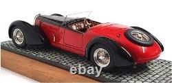Heco Miniatures 1/43 Scale 410M 1937 Bugatti 57c Gangloff Roadster Black/Red