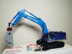 Hitachi ZX870 Excavator with Shear Ocean Traders WSI 150 Scale #02-1329 New