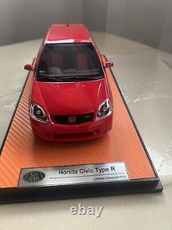 Honda Civic Ep3 Type R Facelift Milano Red 1.18 Scale Rare LAST ONE