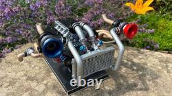 Hoonicorn ford mustang K. Block 16 scale hand build twin turbo engine