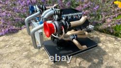 Hoonicorn ford mustang K. Block 16 scale hand build twin turbo engine