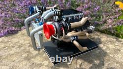 Hoonicorn ford mustang K. Block 16 scale hand build twin turbo engine