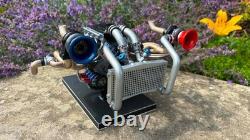 Hoonicorn ford mustang K. Block 16 scale hand build twin turbo engine