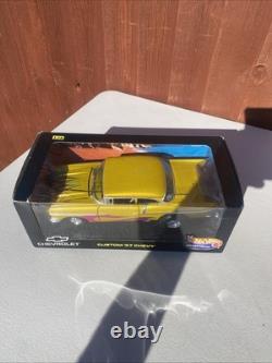 Hot Wheels Collectibles 1/18 Scale Custom'57 Chevy Gold Metallic MT0897 Diecast