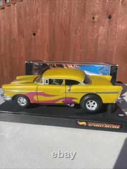 Hot Wheels Collectibles 1/18 Scale Custom'57 Chevy Gold Metallic MT0897 Diecast