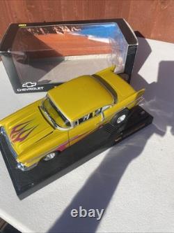 Hot Wheels Collectibles 1/18 Scale Custom'57 Chevy Gold Metallic MT0897 Diecast
