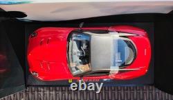 Hot Wheels Elite 1/18 Scale Diecast T6925 Ferrari 599 GTO Red / Grey roof