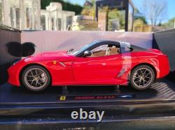 Hot Wheels Elite 1/18 Scale Diecast T6925 Ferrari 599 GTO Red / Grey roof