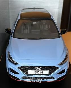 Hyundai i30N in performance blue, 118 scale model from Model Car Group, 18374