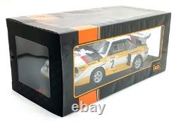 IXO 1/18 Scale 18RMC025A Audi Sport Quattro S1 #2 Monte Carlo Rally 1986