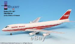 Inflight200 TWA Trans World Airlines 80s Bold Titles 747-100 1200 Scale N53110