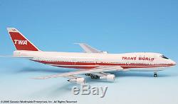 Inflight200 TWA Trans World Airlines 80s Bold Titles 747-100 1200 Scale N53110