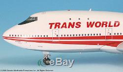 Inflight200 TWA Trans World Airlines 80s Bold Titles 747-100 1200 Scale N53110