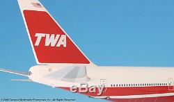 Inflight200 TWA Trans World Airlines 80s Bold Titles 747-100 1200 Scale N53110