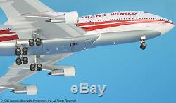 Inflight200 TWA Trans World Airlines 80s Bold Titles 747-100 1200 Scale N53110