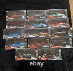 Jada Fast and Furious Die Cast 124 Scale Model Bundle Lot X14