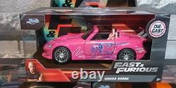 Jada Toys Fast Furious 1/24 Scale Die-Cast Model Car Collection 3 Cars New