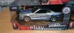 Jada Toys Fast Furious 1/24 Scale Die-Cast Model Car Collection 3 Cars New