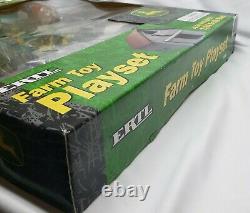 John Deere Farm Toy Playset 75 Pieces With Barn Dodge Ram Truck By Ertl 1/64 Scale