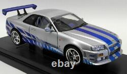 Joyride 1/18 Scale 33547 Fast & Furious 33447 2001 Nissan Skyline Silver Blue